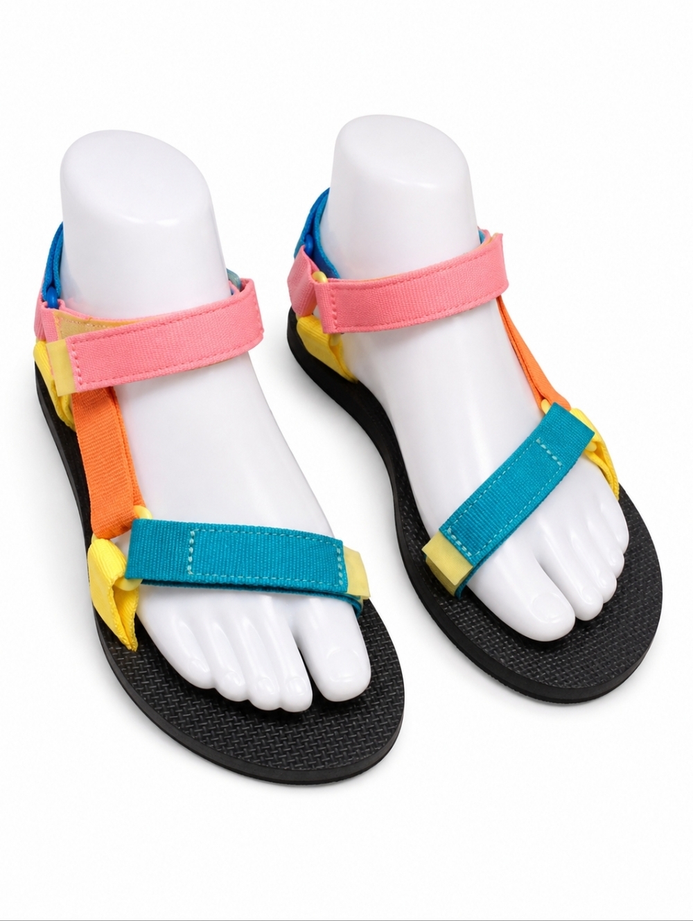 Teva Multi-Color Adjustable Strap Sandals sz 8 Quick Dry Shoes 90s 1003987